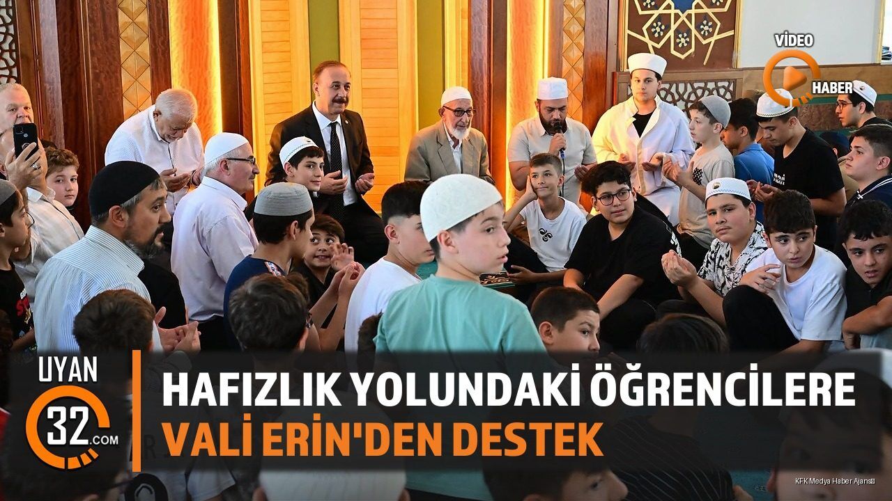 Hafızlık Yolundaki Öğrencilere Vali Erin'den Destek