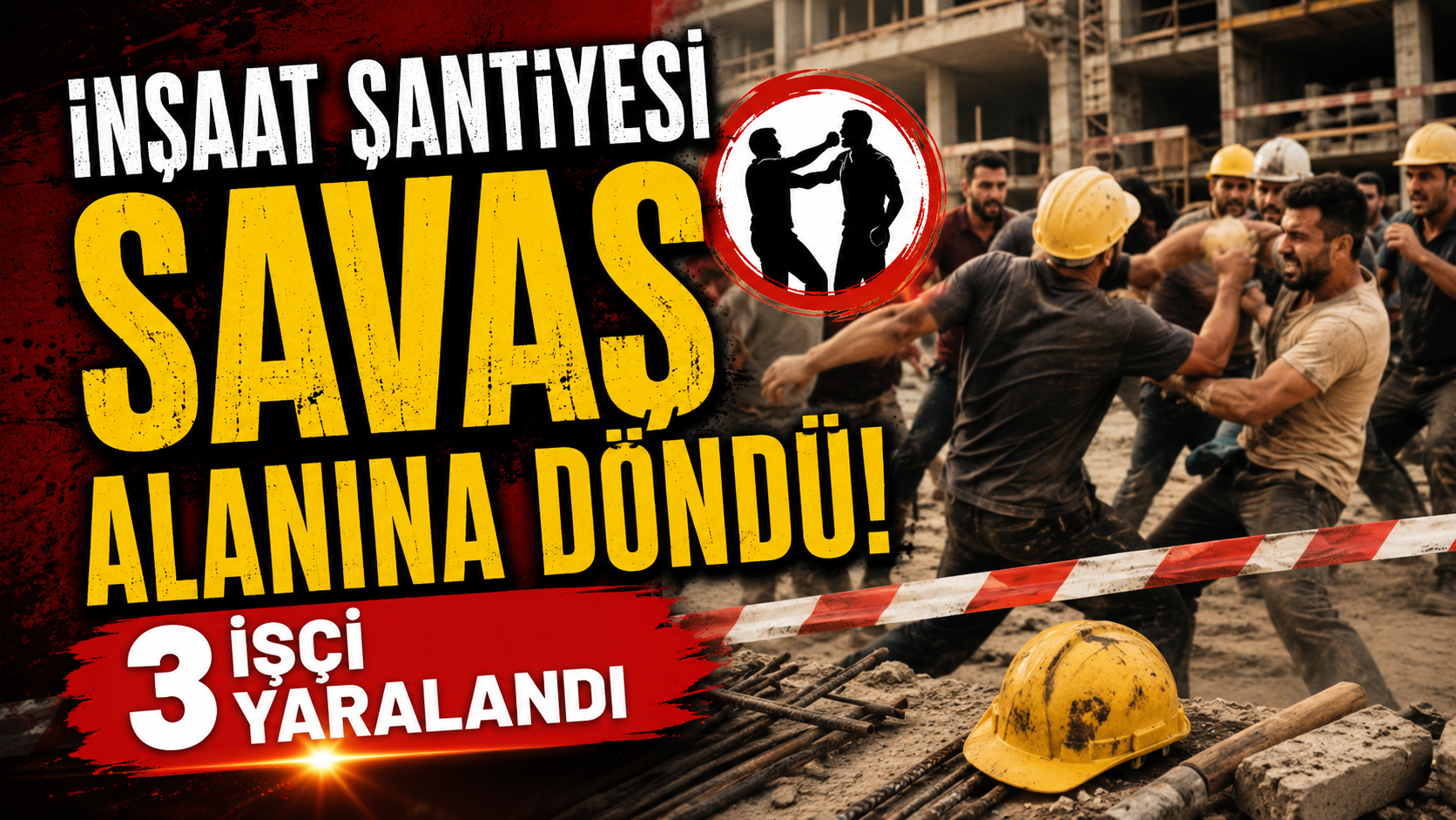 İnşaat Şantiyesi Savaş Alanına Döndü! 3 İşçi Yaralandı