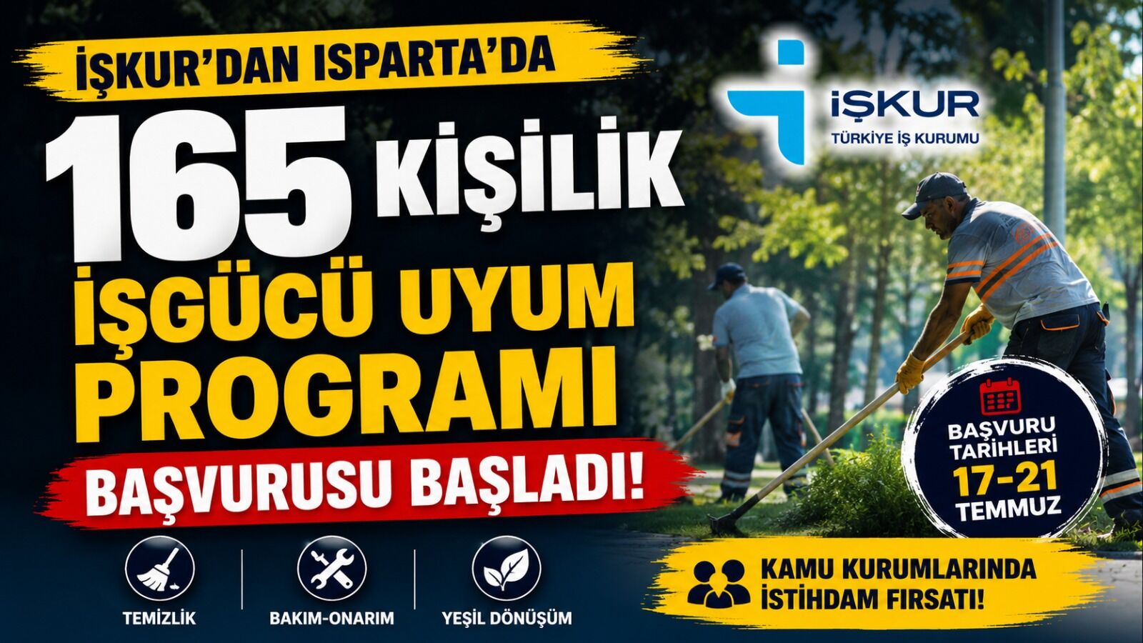 İş Arayanlara Müjde! İşkur, Isparta'da 165 Kişi Alacak