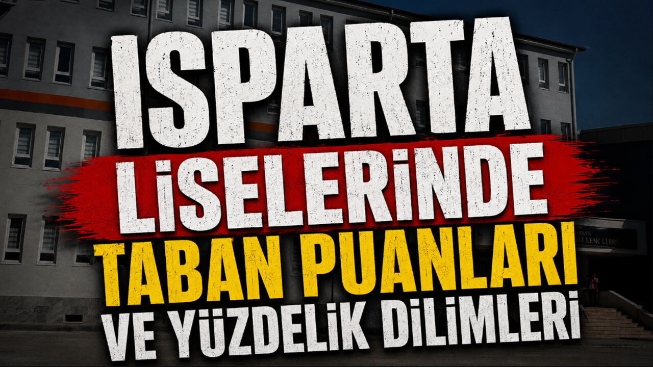 Isparta Liselerinde Taban Puanları ve Yüzdelik Dilimleri