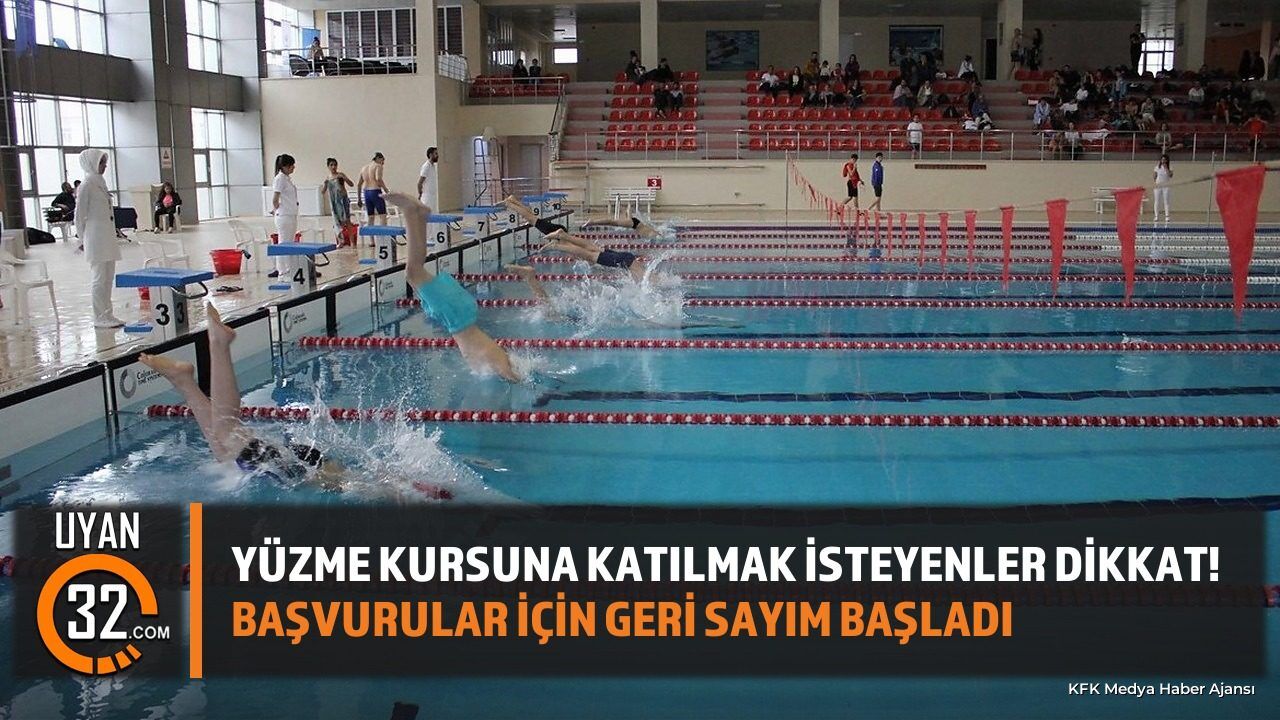Isparta'da 2. Dönem Yüzme Kursu Kayıtları Başlıyor