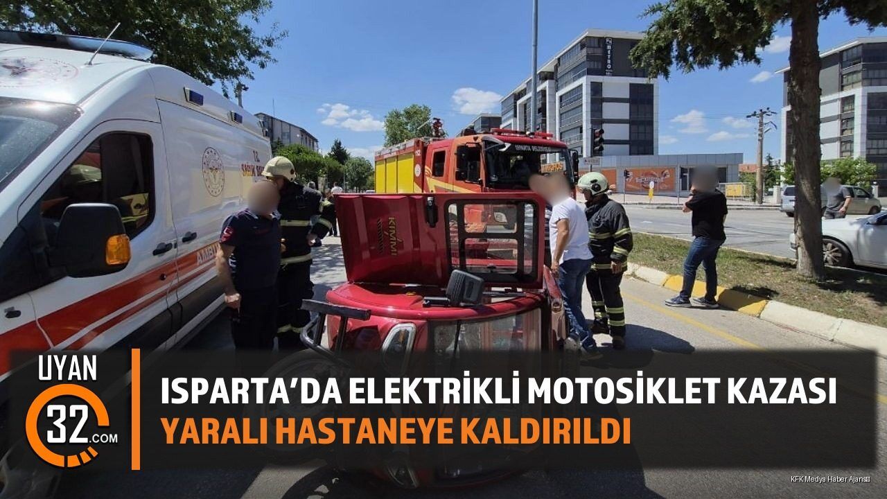Isparta'da Elektrikli Motosiklet Kazası