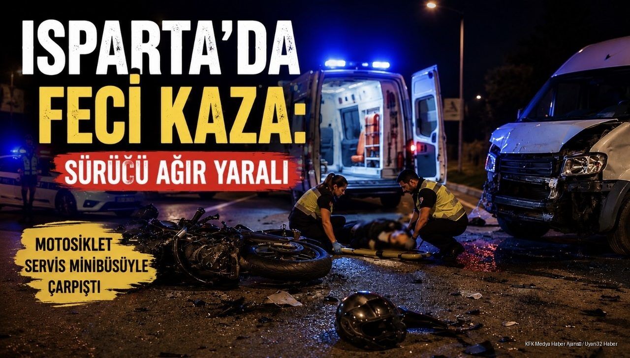 Isparta'da Feci Motosiklet Kazası: Sürücü Ağır Yaralı
