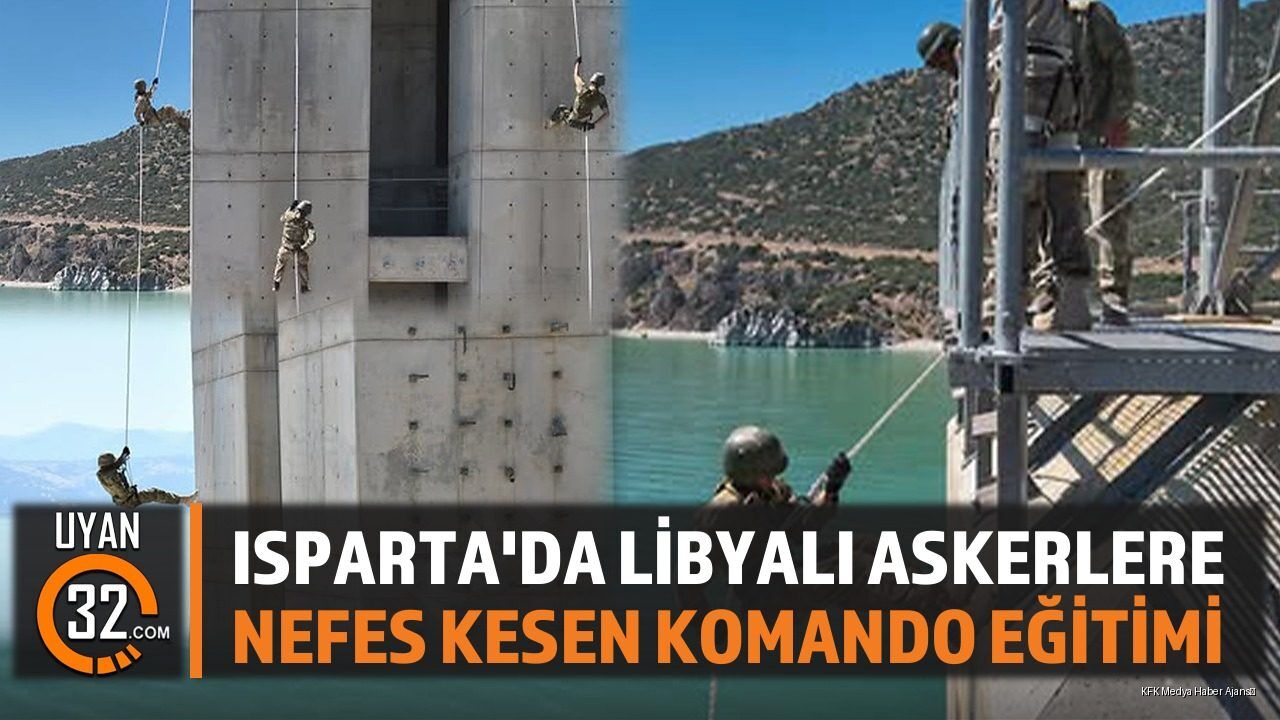 Isparta'da Libyalı Askerlere Nefes Kesen Komando Eğitimi