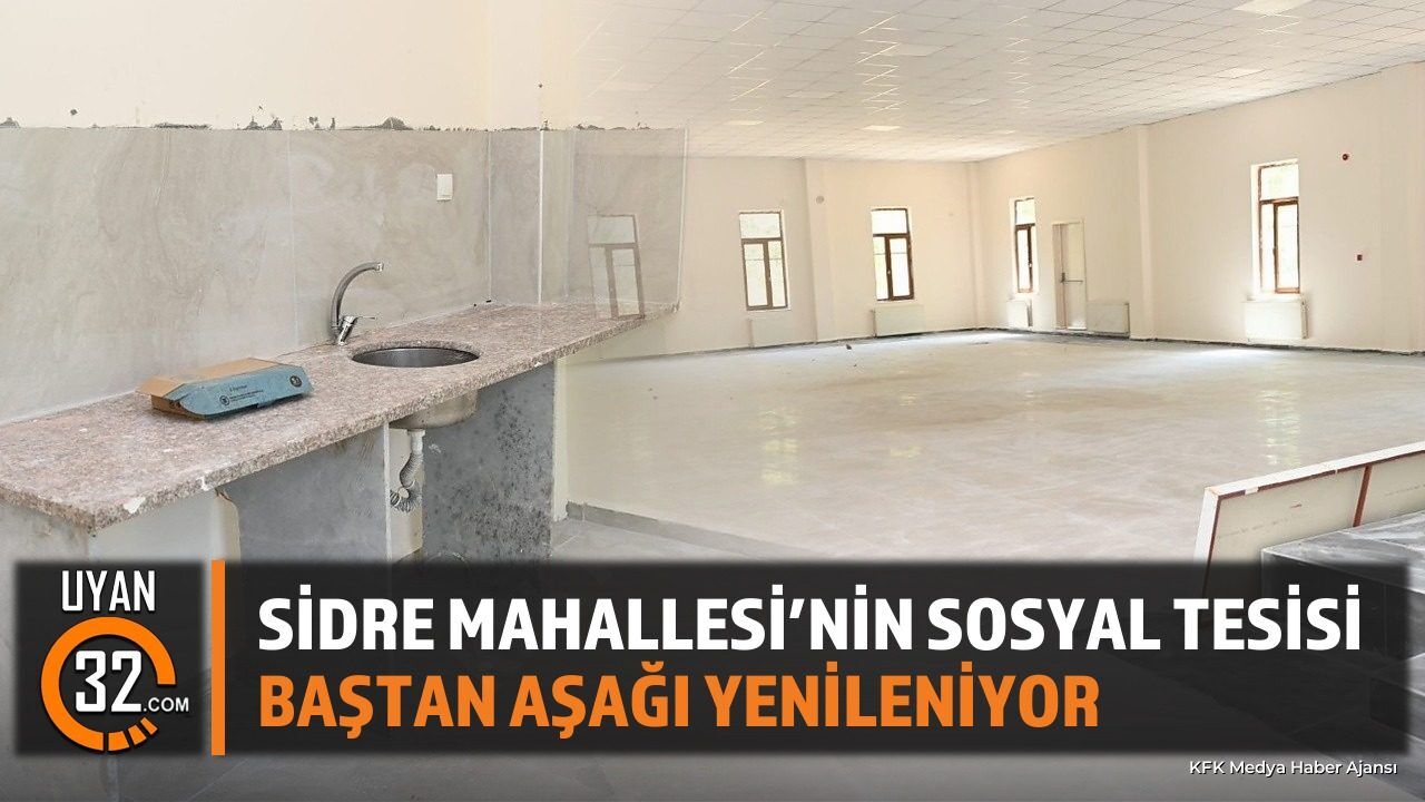 Isparta'da Sidre Mahallesi Sosyal Tesisi Yenileniyor