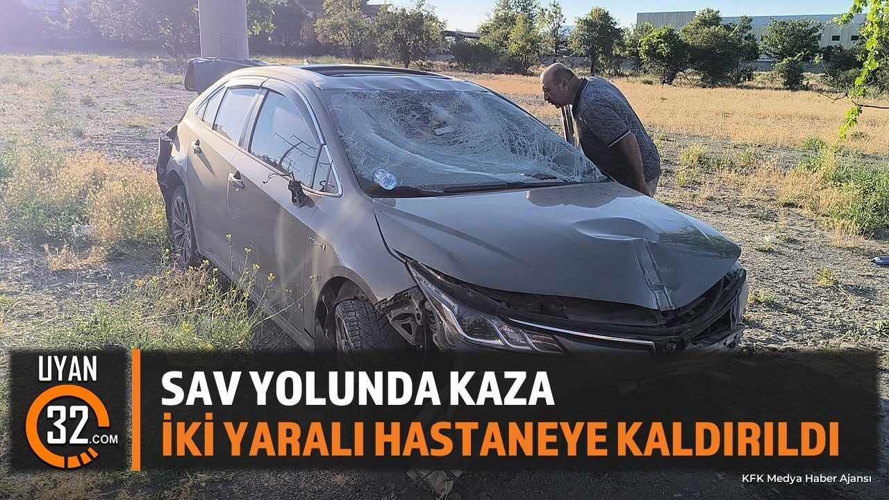 Isparta'da Tek Taraflı Kaza: 2 Kişi Yaralandı