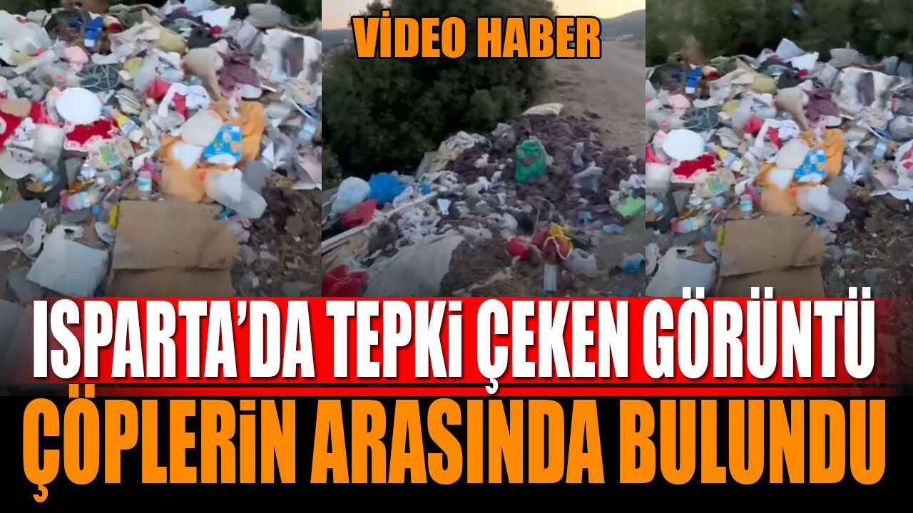 Isparta'da Tepki Çeken Görüntü Çöplerin Arasında Bulundu