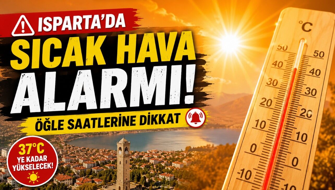 Hafta Boyunca Dikkat! Isparta'da Sıcaklıklar Artıyor