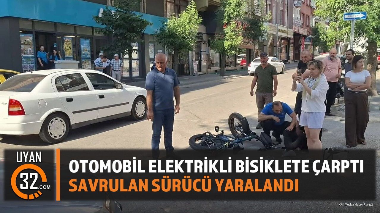 Isparta'da Trafik Kazası: Otomobil Bisiklete Çarptı, 1 Yaralı