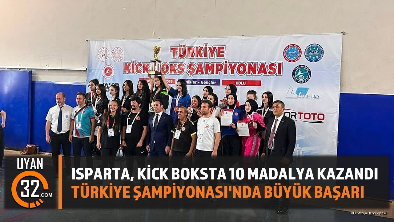 Ispartalı Kick Boksçular Türkiye Şampiyonası'nda 10 Madalya Kazandı