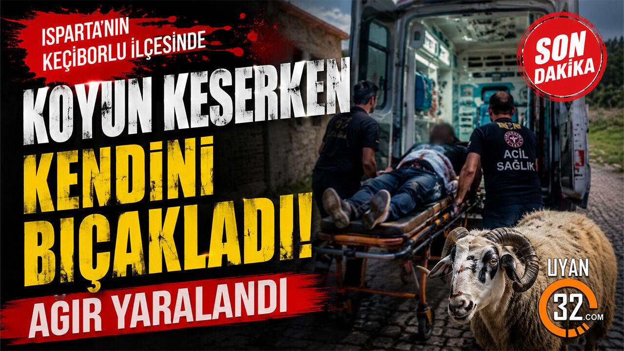 Koyun Keserken Kendisini Bıçaklayan Adam Ağır Yaralandı