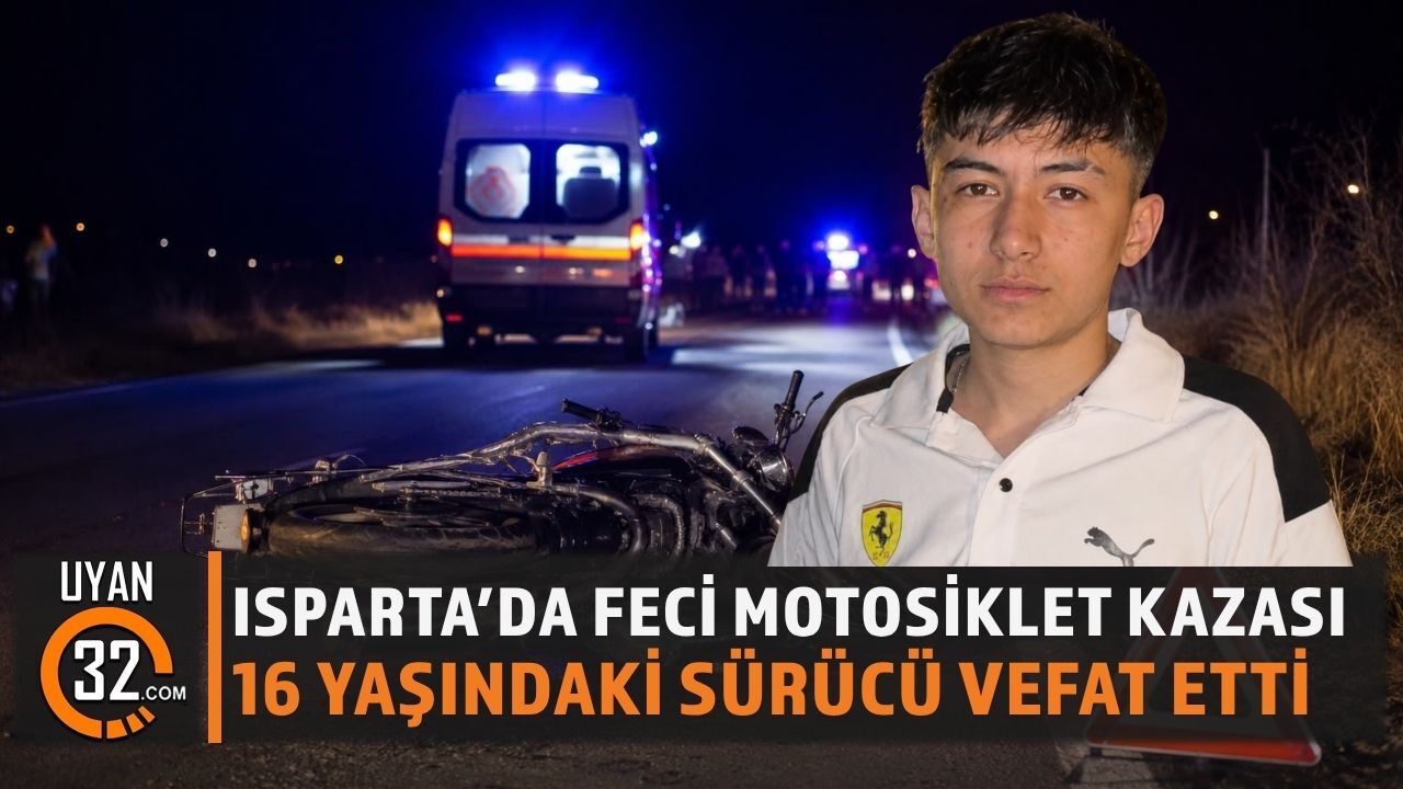 Isparta’da Feci Motosiklet Kazası 16 Yaşındaki Sürücü Hayatını Kaybetti