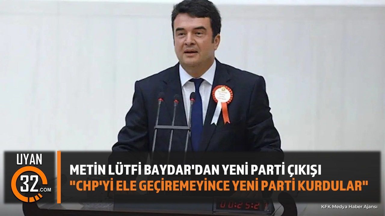 Metin Lütfi Baydar'dan CHP'den Ayrılanlara Sert Sözler