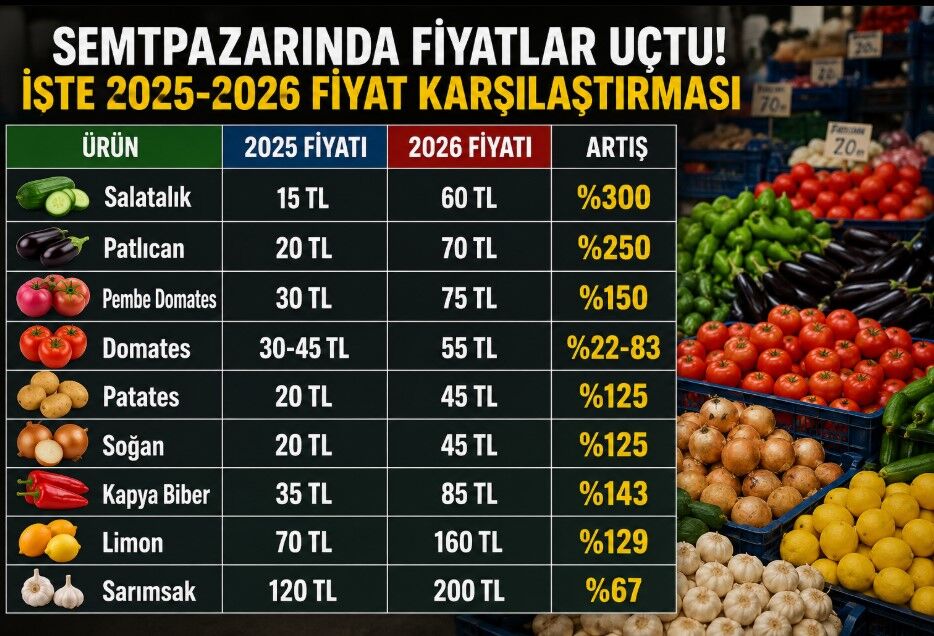 2026 Pazar Fiyatlari