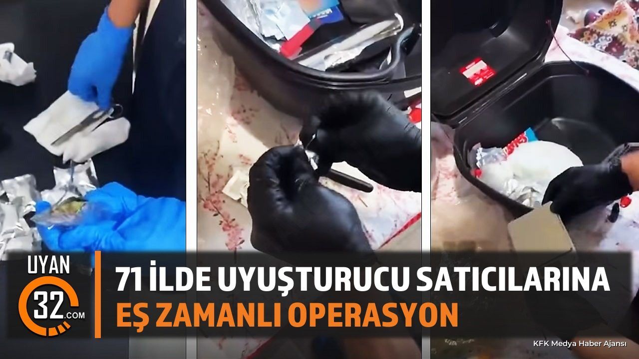 71 İlde Dev Uy*şturucu Operasyonu: 844 Tutuklama