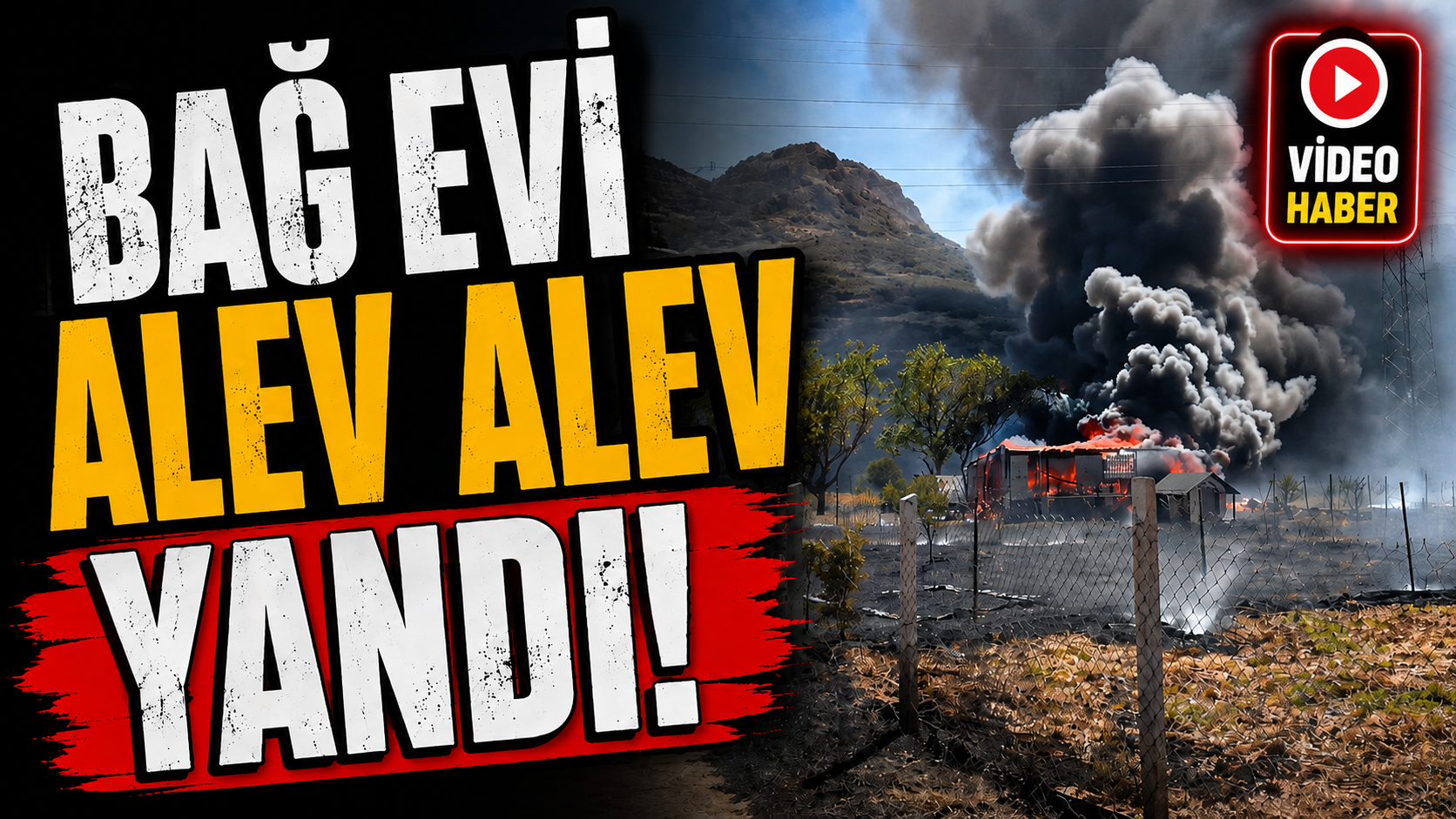 Eğirdir'de Bağ Evi Alev Alev Yandı!