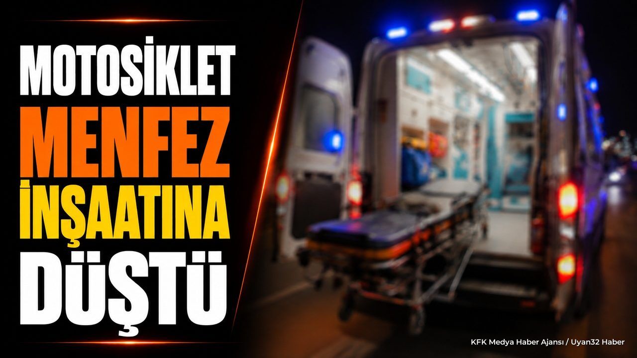 Burdur Gölhisar'da Menfez İnşaatına Düşen Motosiklette 2 Yaralı