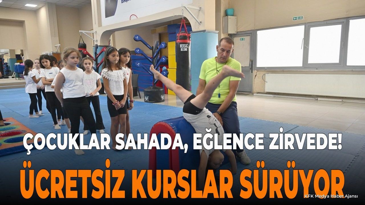 Çocuklar Sahada, Eğlence Zirvede! Ücretsiz Kurslar Sürüyor