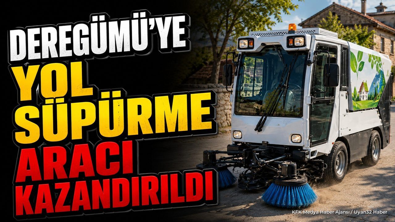 Deregümü Köyü'nde Temizlik Hamlesi: Yol Süpürme Aracı Hizmette