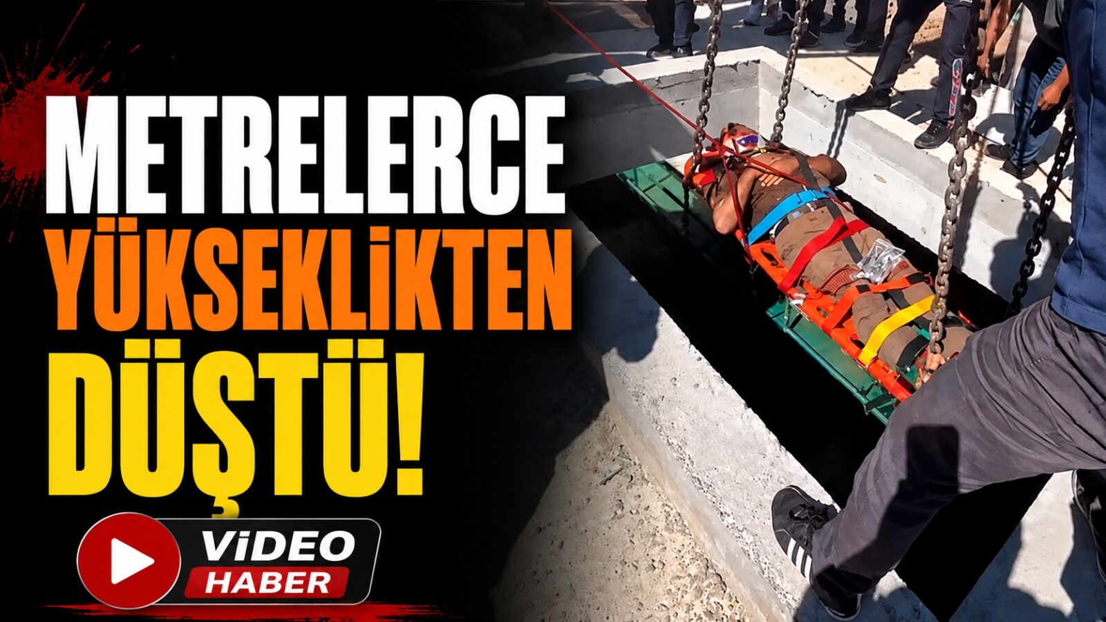 Isparta'da 10 Metrelik Çukura Düşen İşçi Kurtarıldı