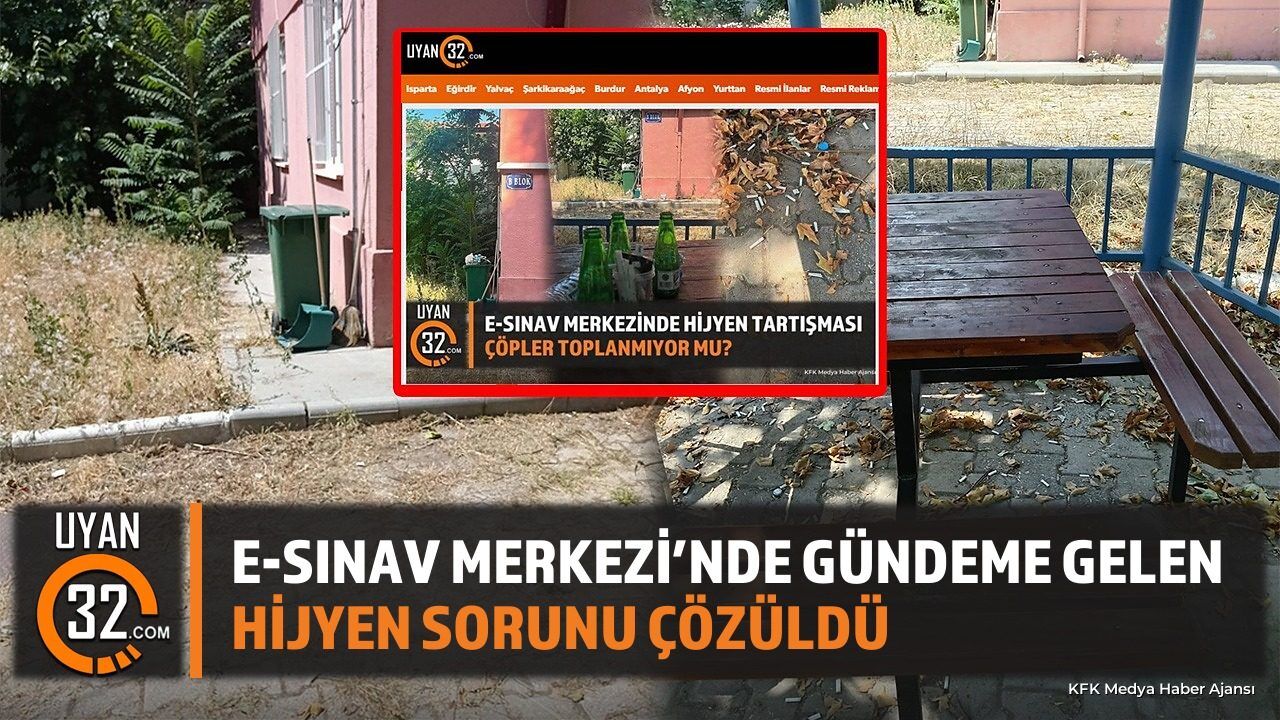 E-Sınav Merkezi'nde Gündeme Gelen Hijyen Sorunu Çözüldü