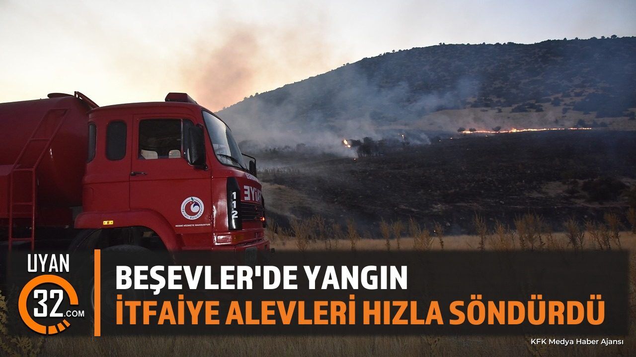 Eğirdir Beşevler Mevkiinde Yangın: İtfaiyeden Hızlı Müdahale