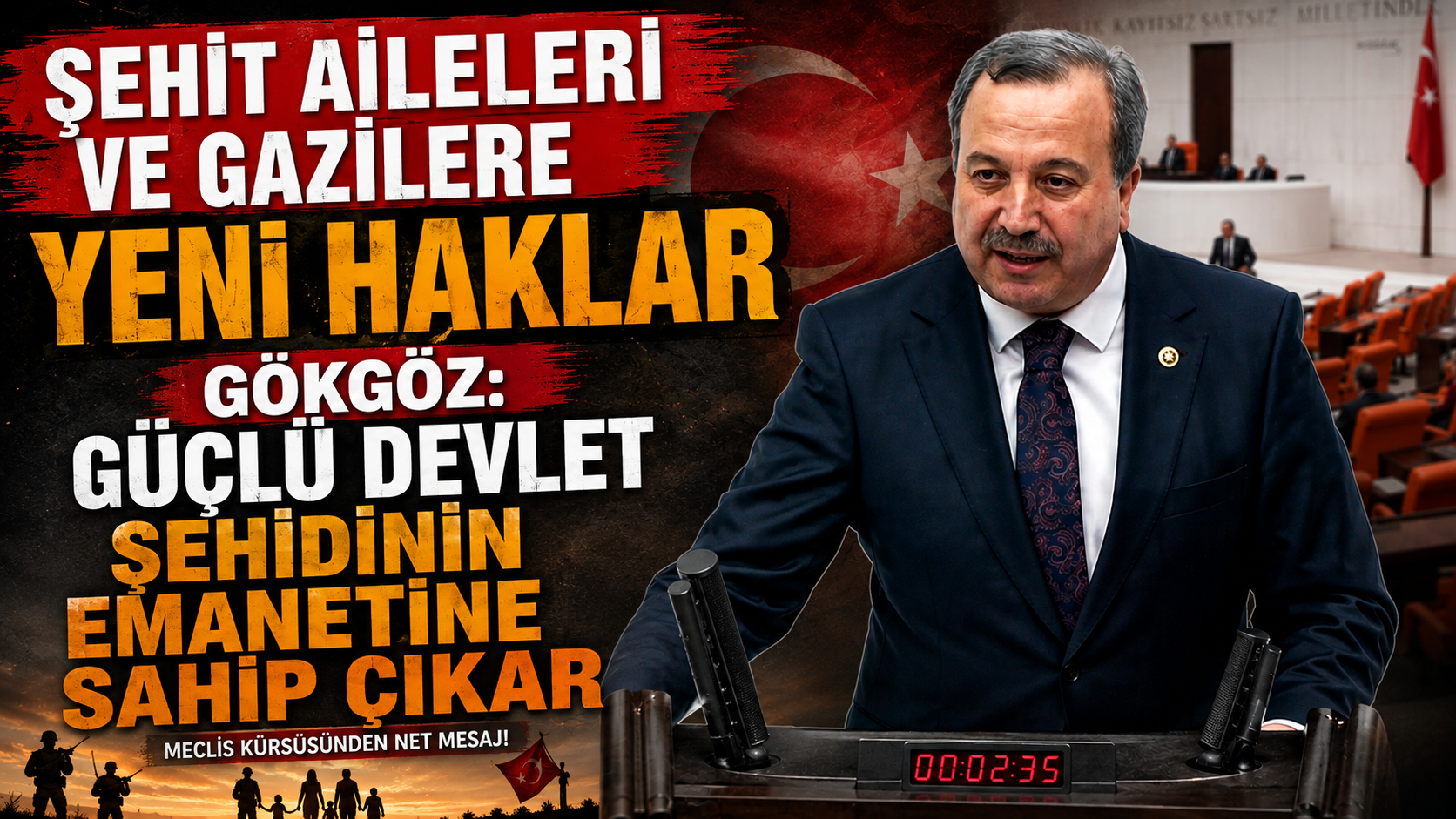 Gökgöz Mecliste Konuştu: Şehit Aileleri Ve Gazilere Yeni Haklar