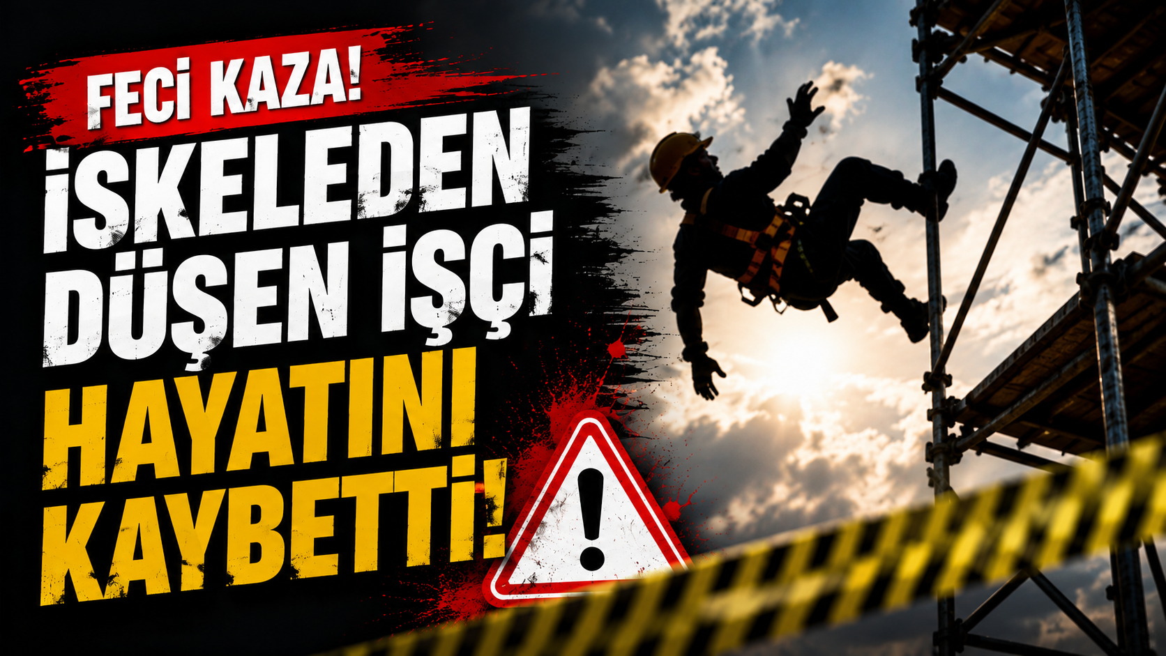 İskeleden Düşen İşçi Hayatını Kaybetti