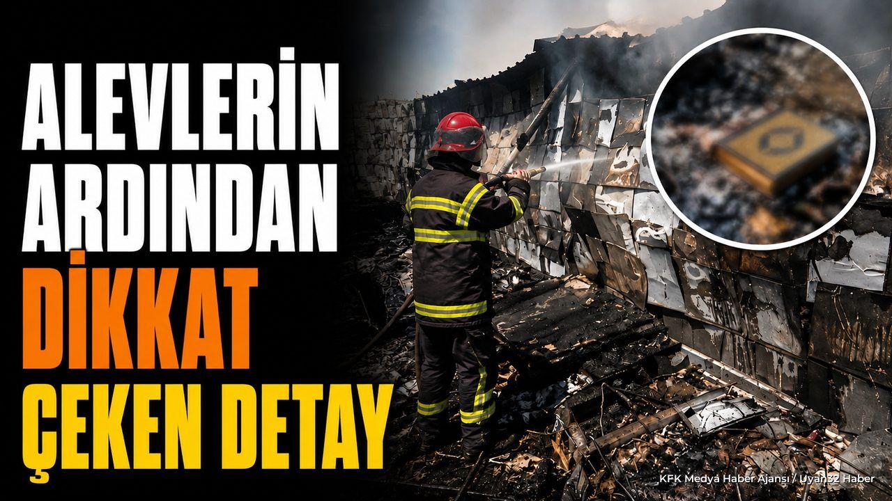 Isparta Atabey'de Ambarda Yangın: Kur'an-ı Kerim Zarar Görmedi
