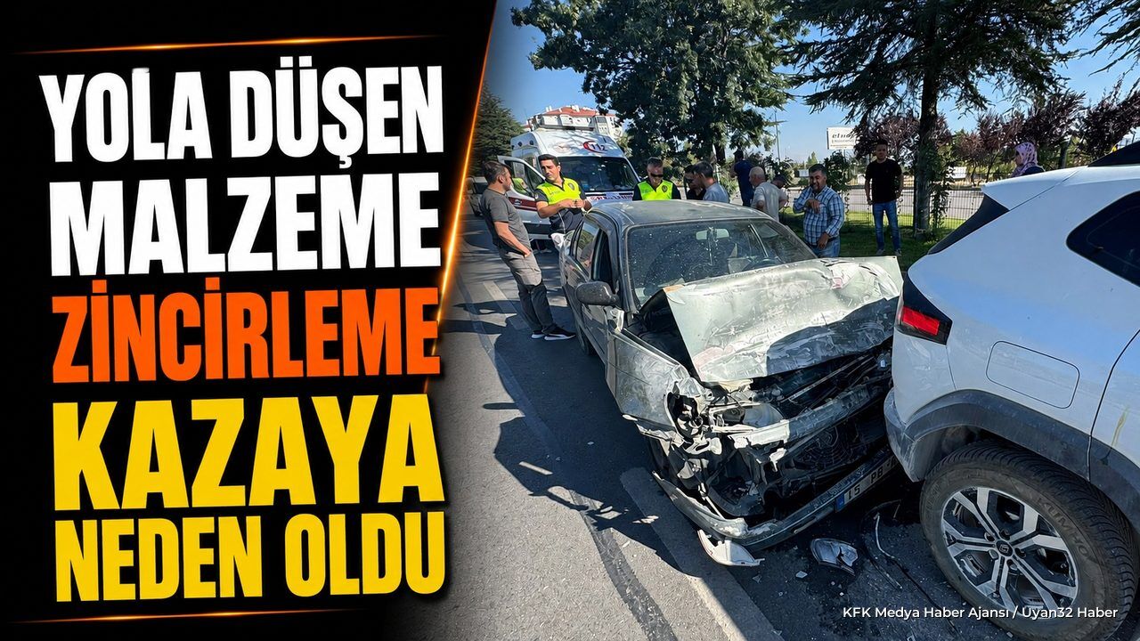Isparta Çevre Yolu'nda Zincirleme Kaza! Araçlar Hasar Gördü