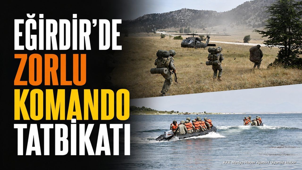 Isparta Eğirdir'de Komando İhtisas Kursu Tatbikatı Tamamlandı