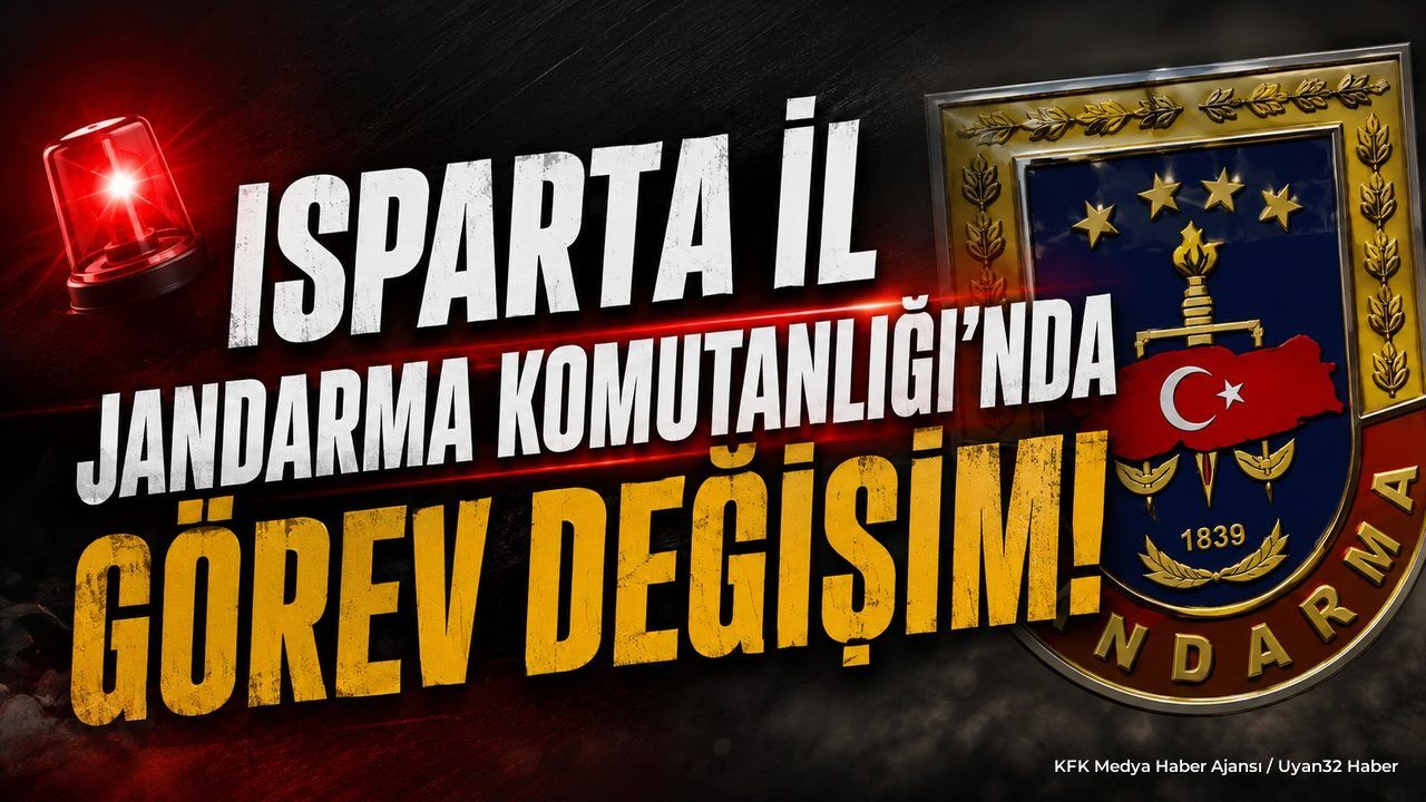 Isparta İl Jandarma Komutanlığı'nda Görev Değişimi
