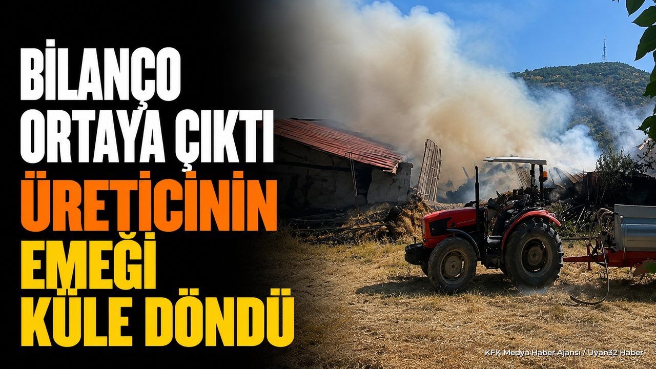 Isparta Yalvaç'ta Yangın: Besihane Ve Samanlık Küle Döndü