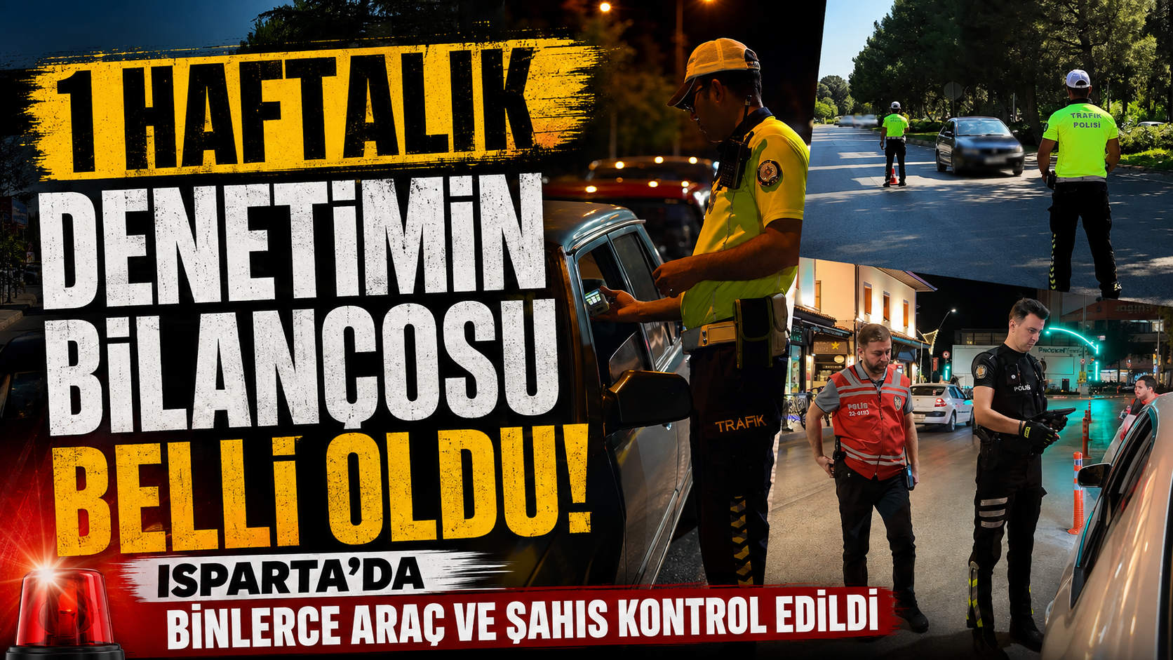 Isparta’da 1 Haftalık Denetimin Bilançosu Belli Oldu