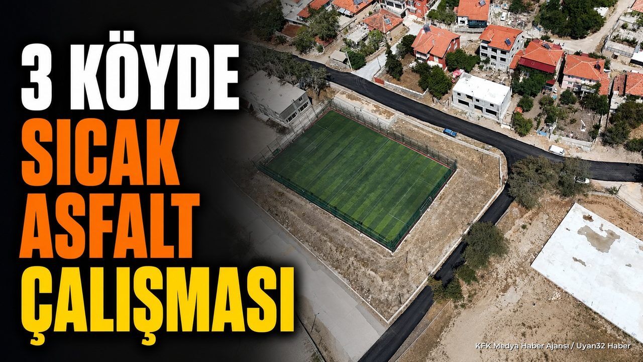 Isparta'da 3 Köyde BSK Asfalt Çalışması Başlatıldı