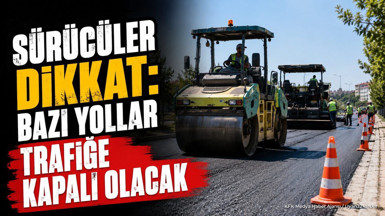 Isparta'da Asfalt Çalışması: O Yollar Trafiğe Kapatılıyor