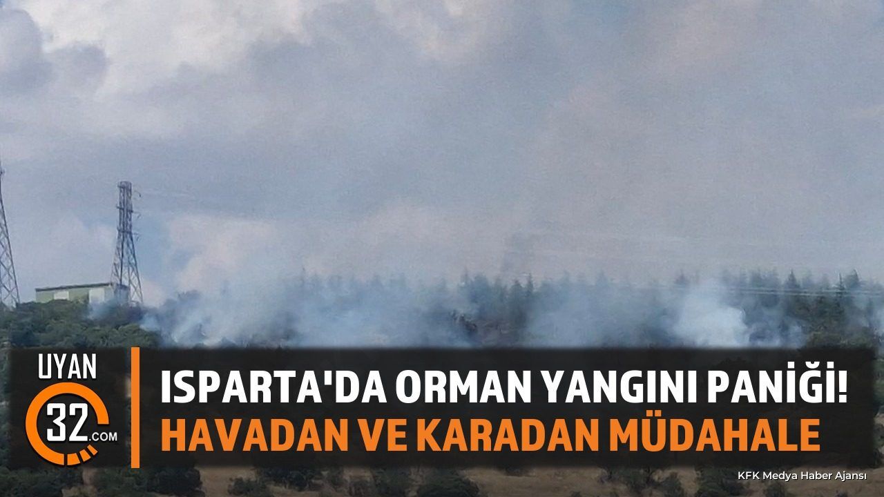 Isparta'da Gelincik Köyü Yakınlarında Orman Yangını Çıktı