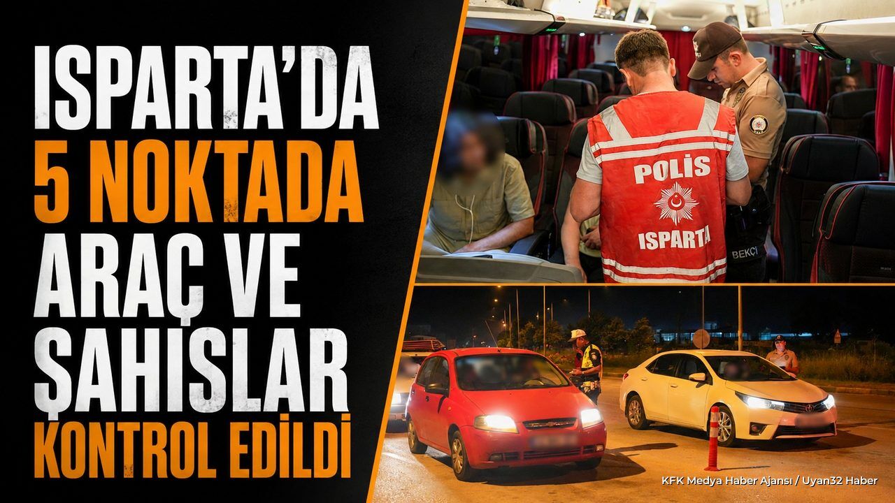 Isparta'da Geniş Kapsamlı Huzur Denetimi Yapıldı