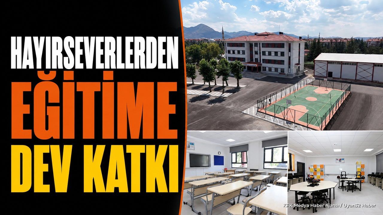 Isparta'da Hayırseverlerin Yaptırdığı Lise Yeni Binasında