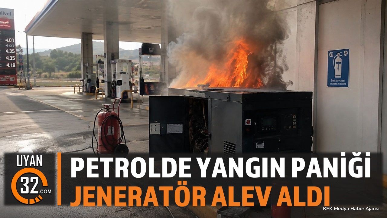 Isparta'da Petrolde Yangın Paniği: Jeneratör Alev Aldı