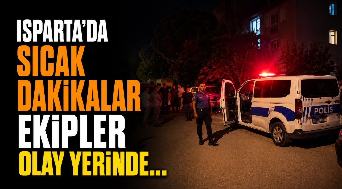 Isparta'da sıcak dakikalar ekipler olay yerinde...