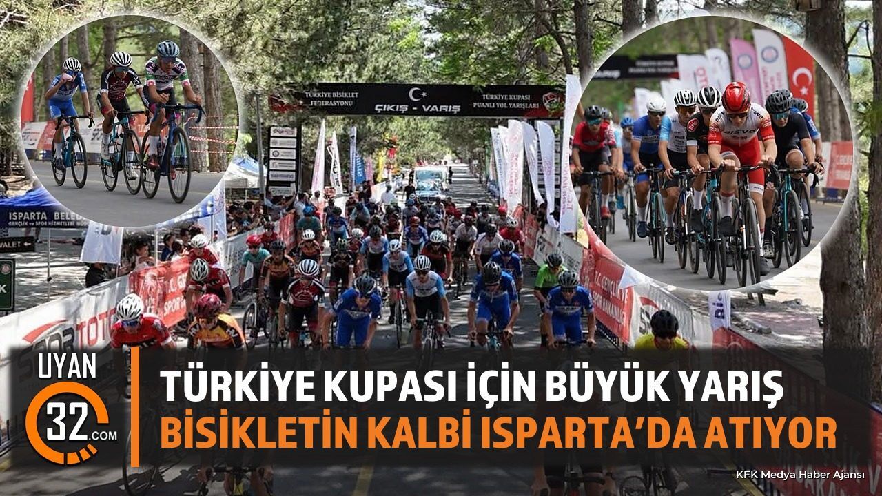 Isparta'da Türkiye Kupası Puanlı Yol Yarışı Heyecanı