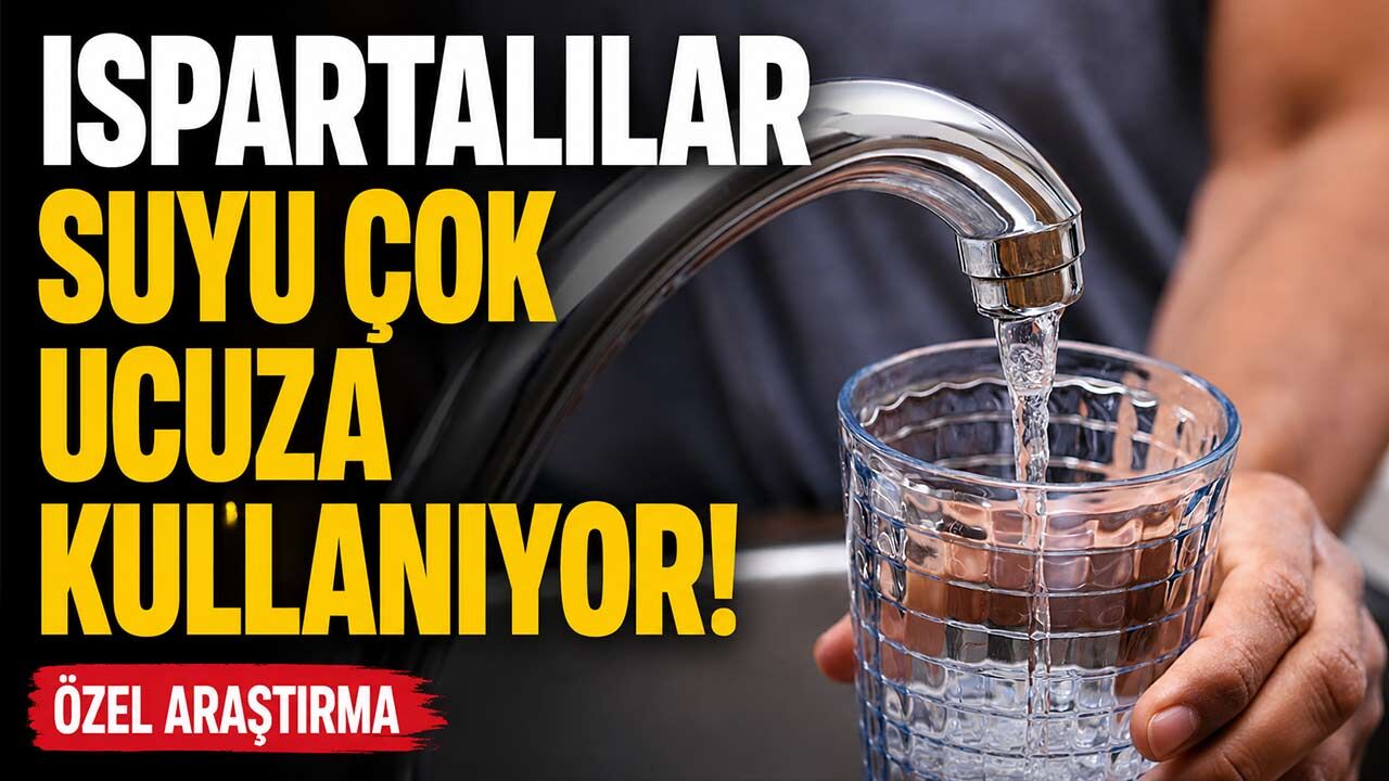 Ispartalılar Suyu Çok Ucuza Kullanıyor! Komşu İllerle Fark Dikkat Çekti
