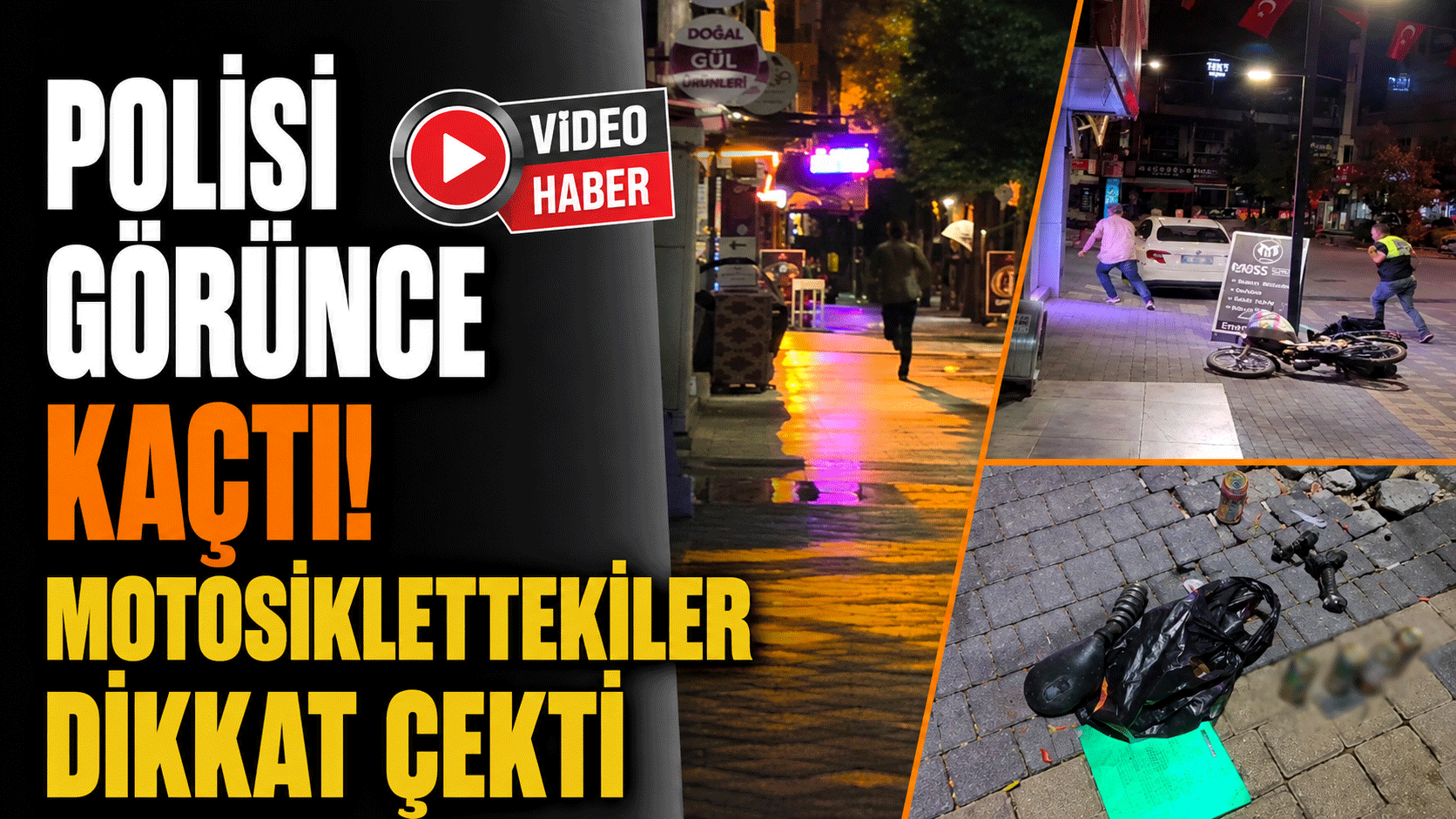 Isparta'da Polisi Gören Sürücü Motosikletini Bırakıp Kaçtı