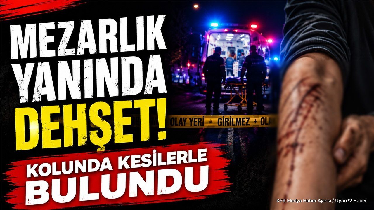Mezarlık Yanında Dehşet! Kolunda Kesilerle Bulundu