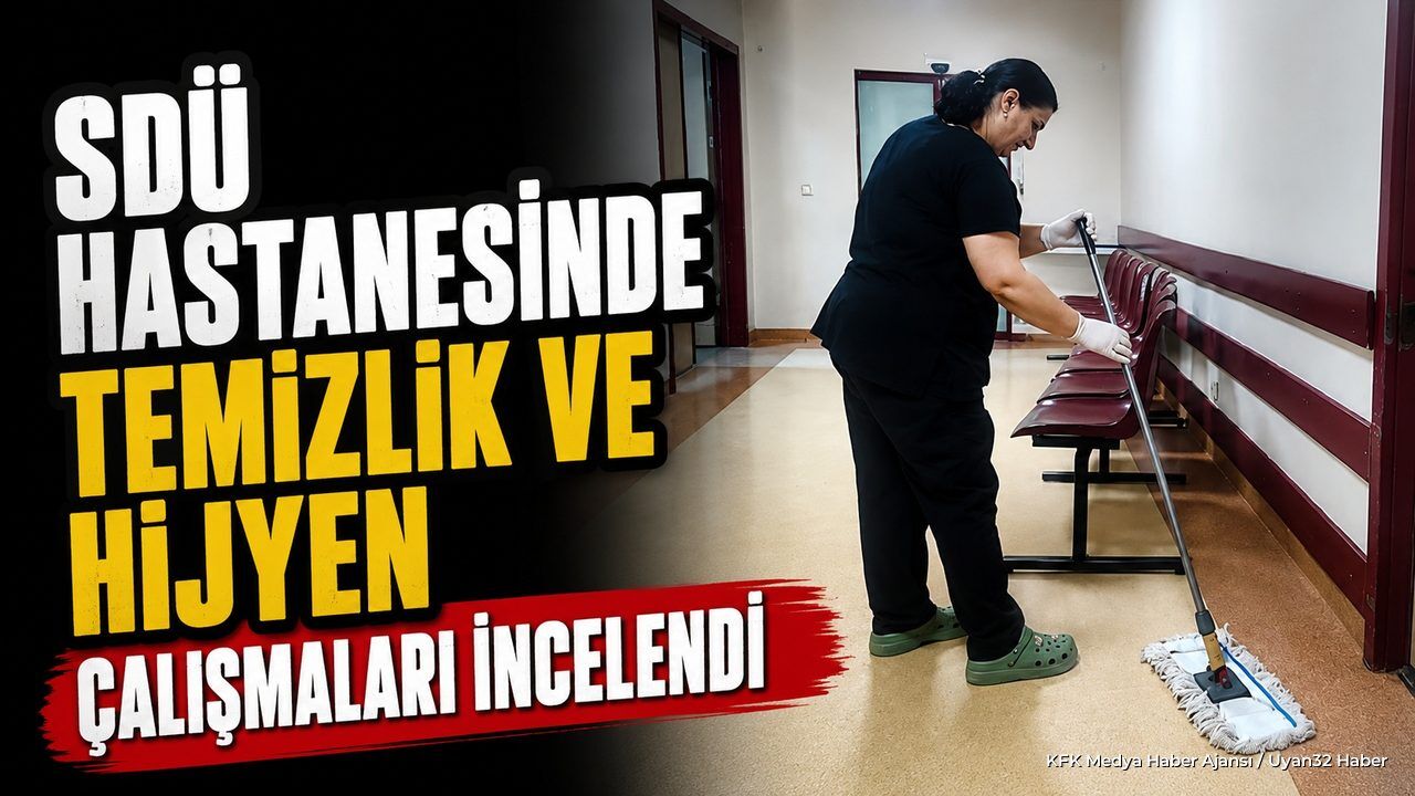 SDÜ Hastanesinde Hafta Sonu Temizlik ve Hijyen Denetimi