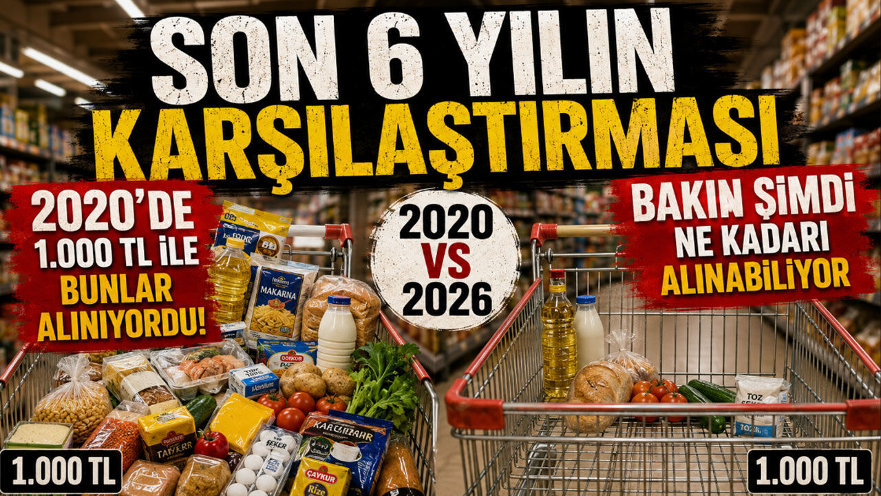 Son 6 Yılın Karşılaştırması 2020'de 1.000 TL ile Bunlar Alınıyordu! Bakın Şimdi Ne Kadarı Alınabiliyor