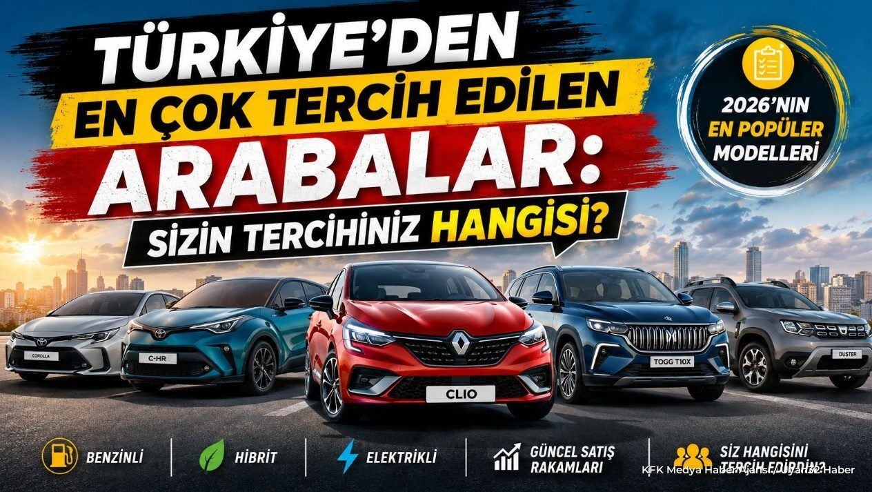 Türkiye'de 2026'nın En Çok Tercih Edilen Otomobilleri Belli Oldu!