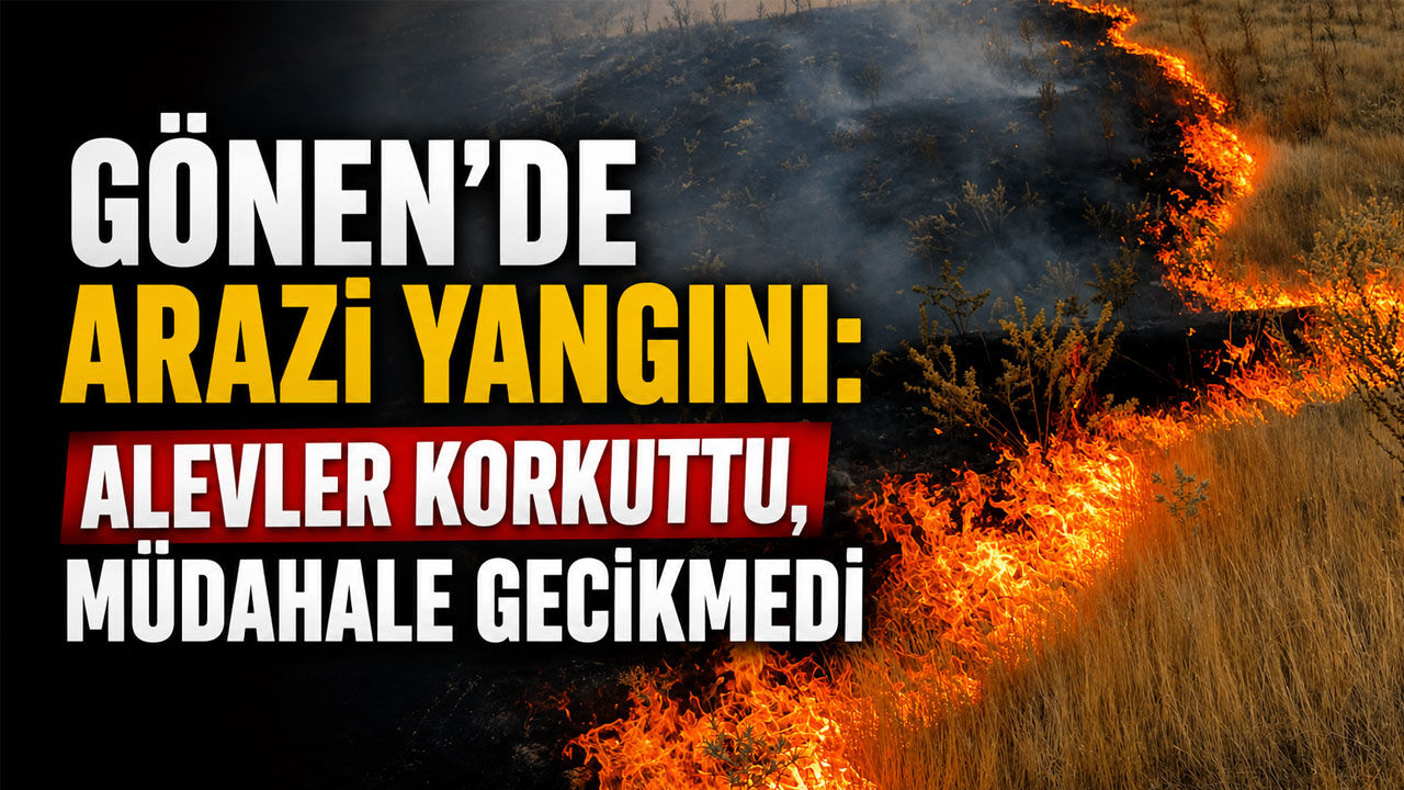 Gönen’de Arazi Yangını: Alevler Korkuttu