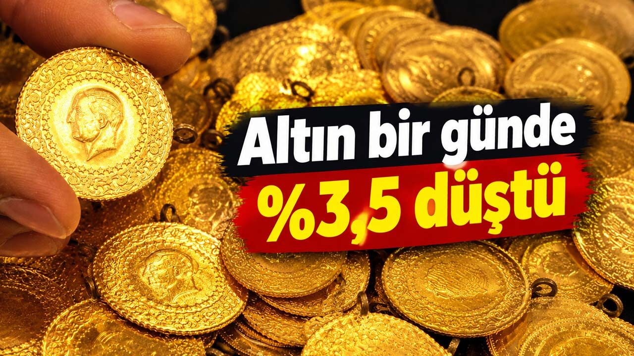 Altın bir günde yüzde 3,5 düştü: Gram altında şimdi herkes bu 2 rakama bakıyor